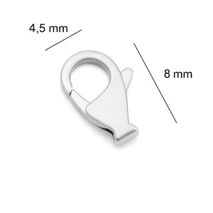 rifle de plata 925 8 * 4,5 mm