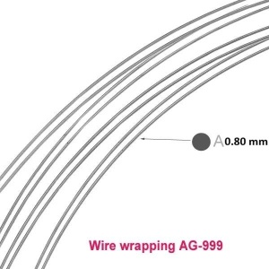 sarma de argint ag999 0.8 mm soft WIRE WRAPPING / 0,5 metri