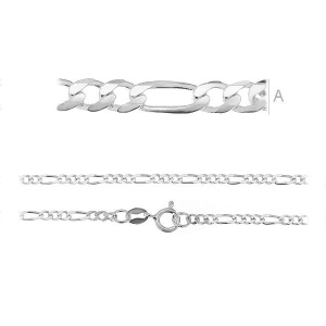 925 sterling silver chain, 50 cm, 2.5 mm, 5.21 g