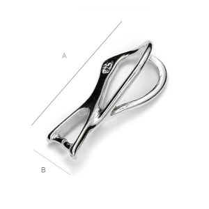 Agățătoare pandant argint 925, 15,5 x 7,5 mm