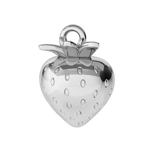 Charm căpșună argint 925, 13,9 x 10 mm