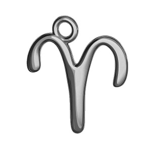 Colgante zodíaco Aries, plata 925
