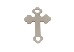 cruz de eslabones de plata 925 7,62 mm