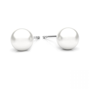 gavbari perlas de plata plateado panqueques - 1 par