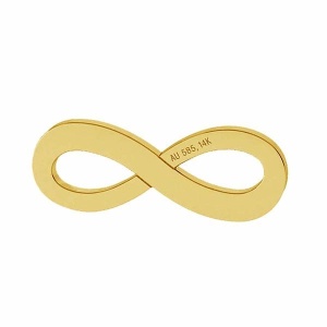 Infinito 14K oro - AU585 18k chapado en oro  - Img 2