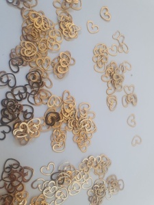 Inima aur 14k au585 9 mm placat cu aur de 18k - Img 2