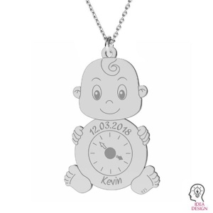 Little boy pendant, 925 sterling silver, 27.1 mm - Img 4