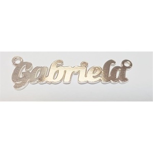Name plate Gabriela, 925 silver, 32 x 10 mm - Img 2