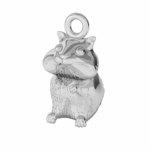 Pandantiv hamster argint 925, 13 x 7 mm