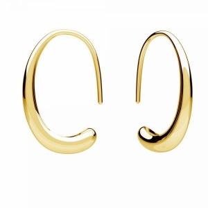 pendientes de plata de ley 925 bañados en oro 1 pieza