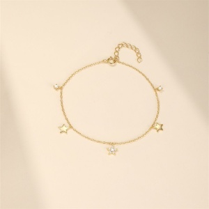 silver 925 gold plated bracelet17 +3 cm - Img 5
