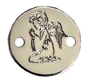 Banut,10 mm de plata 925 grabado ángel