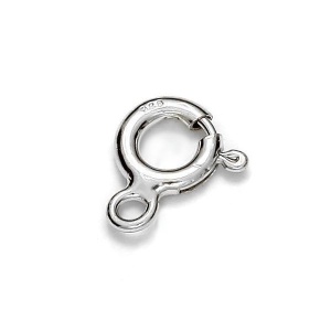 Clasp, 925 sterling silver, 9.3 mm