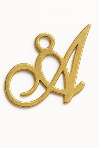 Colgante letra de oro de 14 K - A - Img 2