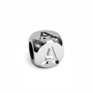 cubo de plata 925 letra a