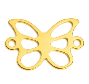 Fluture aur 14k placat cu aur de 18k - Img 2