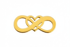 Link aur 14k infinit placat cu aur de 18k