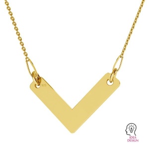 link- colgante V plata 925 - Img 2