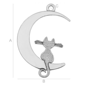 Pendant, 925 sterling silver, 22 x 14.9 mm - Img 2