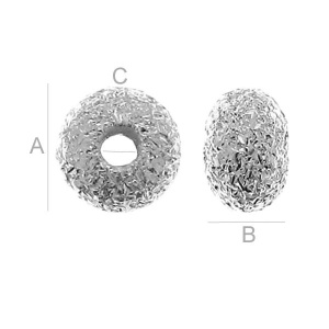 Separador stardust plata de ley 925, 3,2 mm