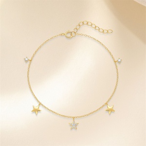 silver 925 gold plated bracelet17 +3 cm - Img 6