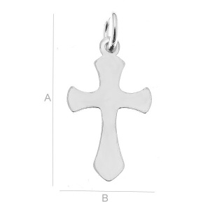 Small cross, 925 sterling silver, 22 x 10.9 mm - Img 2