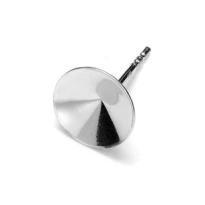 Tijă cercei argint 925 Swarovski 1122, 8 x 13 mm - Img 2