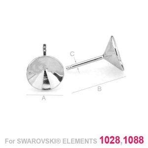tortita ,argint 925 A8,30 mm B14,50 mm C0,80 mm, - Img 2