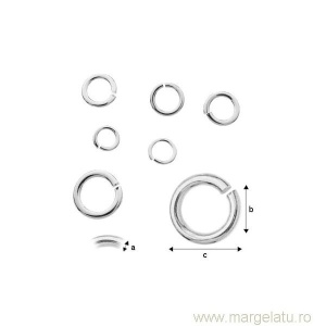 zale argint .925 7 mm