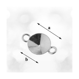 accesoriu, argint 925 a17,00 mm b10,80 mm - Img 1