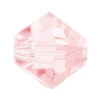 Bicónica Preciosa 6mm Rosa Claro