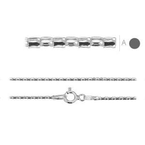 Cadena coreana 45 cm plata de ley 925