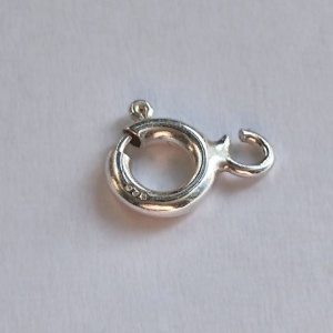 Clasp, 925 sterling silver, 9.3 mm - Img 2