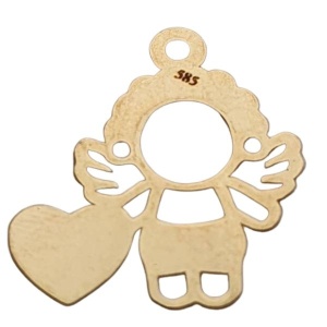 colgante ingeras de oro de 14k