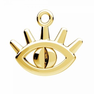 Colgante ojo de profeta oro plateado
