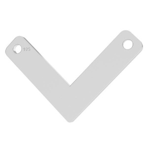 Conector suspendat - forma V, argint AG925 - Img 3