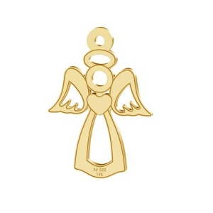 Ingeras aur 14k placat cu aur de 18k  - Img 2