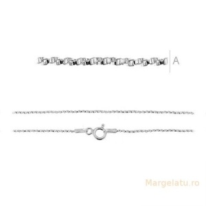 Lantisor ,argint .925 marcat 45 cm grosime 0.9 mm cod AG077 - Img 1