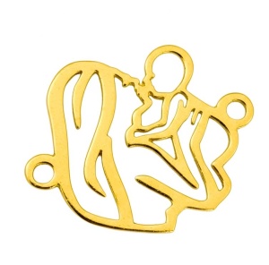 madre e hijo chapados en oro de 14k y oro de 18k  - Img 2