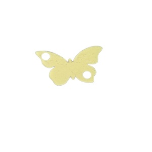 Mariposa de oro de 14 quilates chapada en oro de 18 quilates