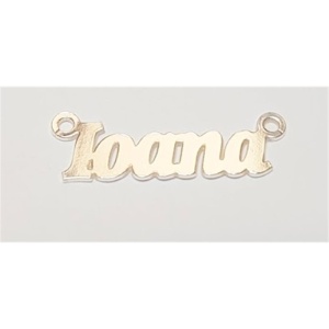 Plăcuță nume Ioana argint 925, 24 x 8 mm - Img 2
