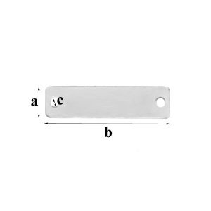 Tabla de grabado 19x5 mm plata 925