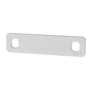 Tag, 925 sterling silver, 25 x 6 mm