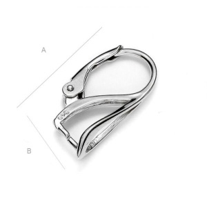 Tortita leverback argint 925 20x14 - Img 2