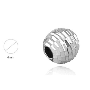 Type C beads, 925 sterling silver, 2 mm, by gram - Img 2
