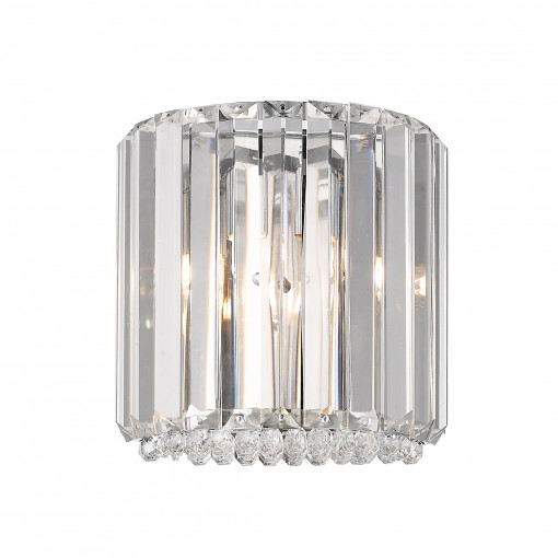 Aplica Prince 1xG9 metal/cristal argintiu Zuma Line