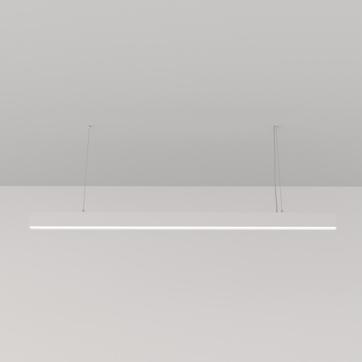 Lustra BASIS 1xLED metal alb