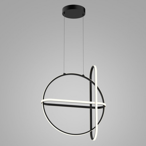 Lustra Cerrila LED 48,6W 2000 lumeni metal/acril, metal negru Italux