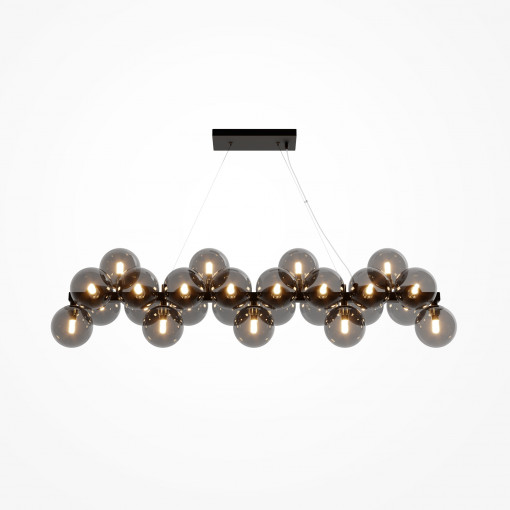 Lustra Dallas 25xG9 metal/sticla negru/fumuriu Maytoni MOD547PL-25B