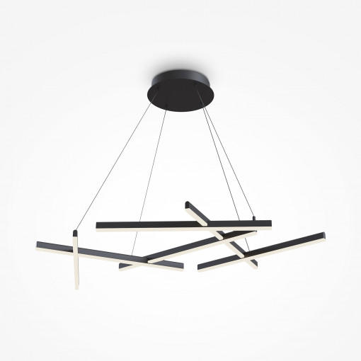Lustra Line LED metal negru Maytoni